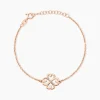 Marc Orian Bijoux Trèfle|Bracelets > Bracelet Delmira Argent Rose
