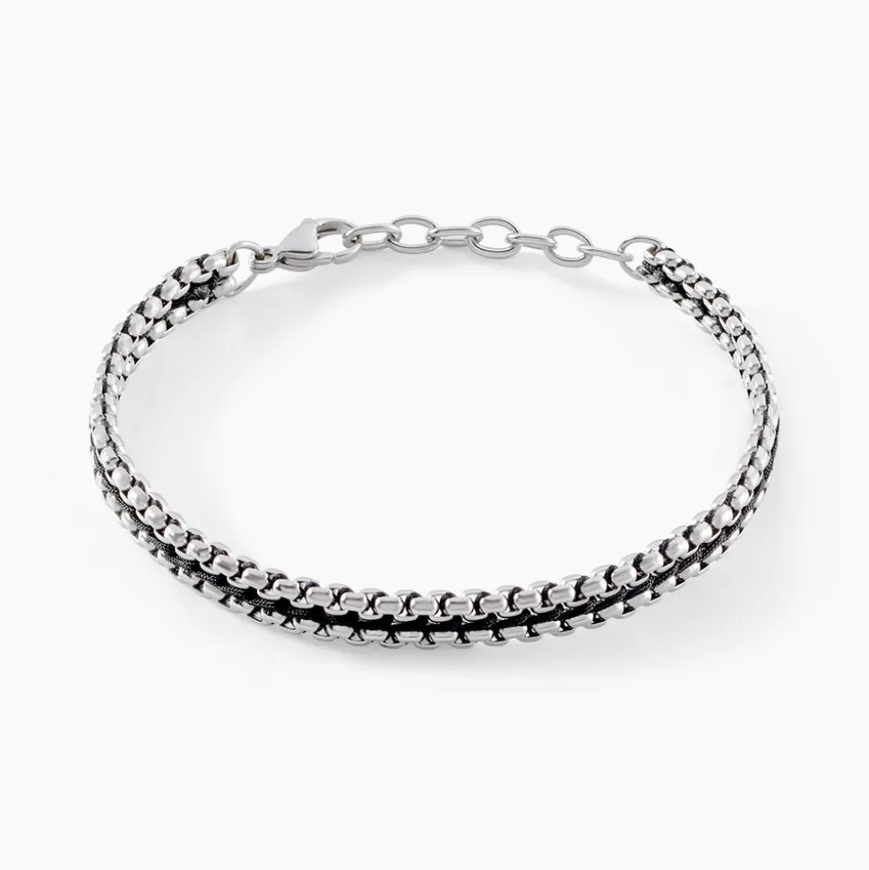 Bracelet Dilhan Acier Blanc