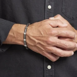 Marc Orian Bracelets Homme|Bracelets Acier Inoxydable > Bracelet Dolovan Acier Blanc