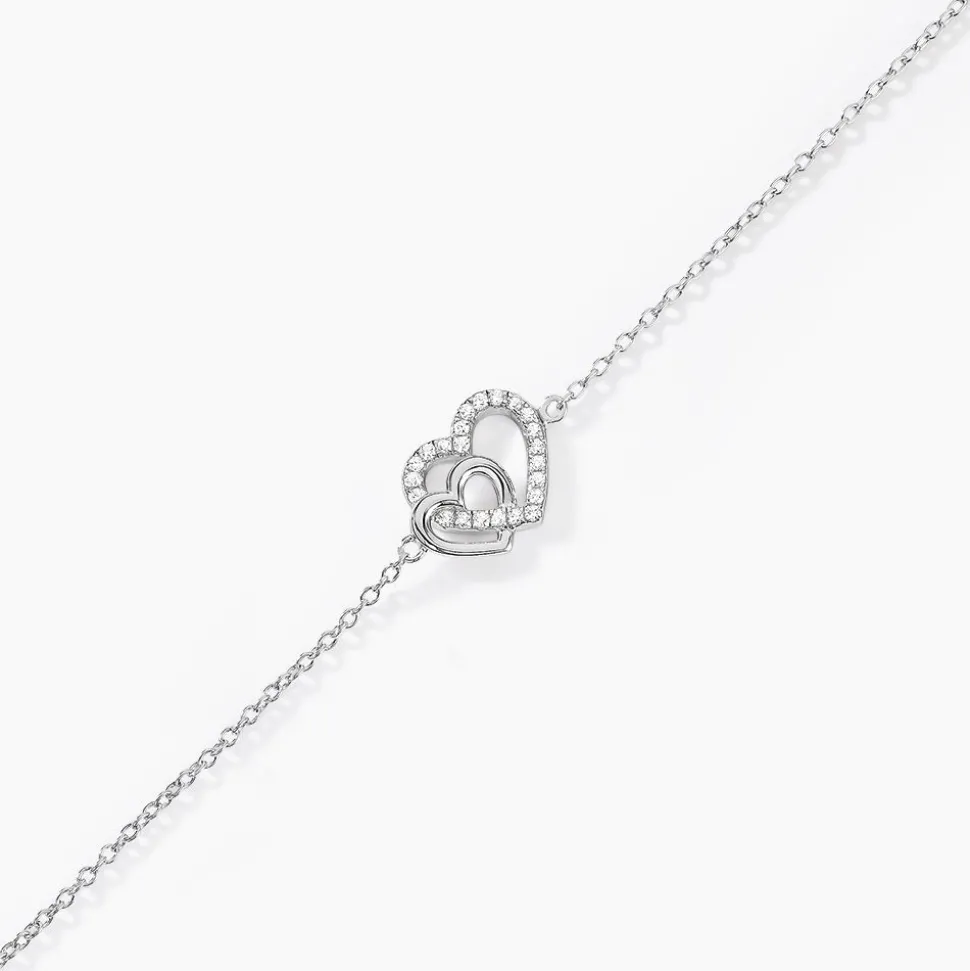 Bracelet Donatiane Argent Blanc Oxyde De Zirconium