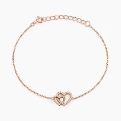 Bracelet Donatiane Argent Rose Oxyde De Zirconium