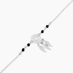 Marc Orian Bracelets|Idées Cadeaux Femme > Bracelet Dream Catcher Argent Blanc Pierre De Synthese