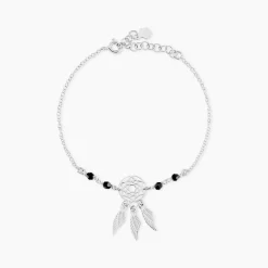 Marc Orian Bracelets|Idées Cadeaux Femme > Bracelet Dream Catcher Argent Blanc Pierre De Synthese