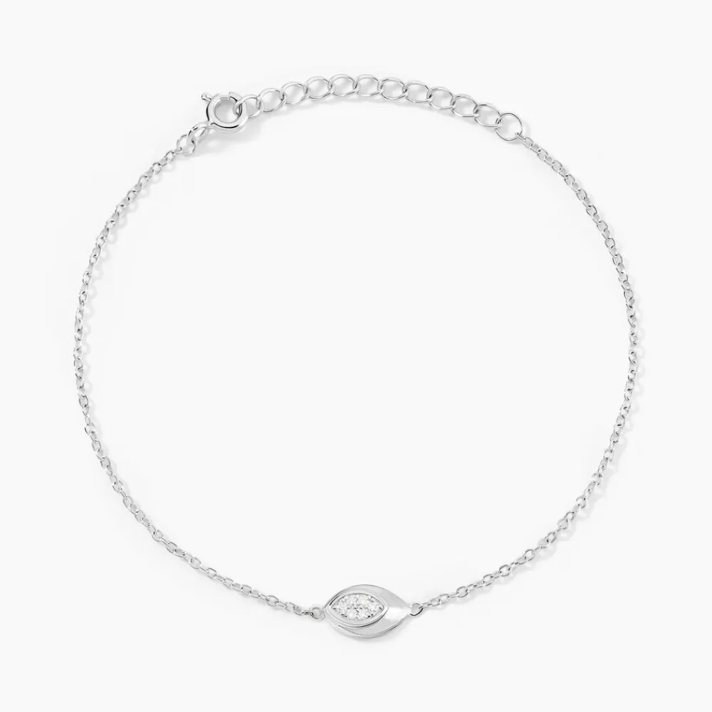 Marc Orian Bijoux Zirconium|Bracelets > Bracelet Duchesse De Zirconium argent blanc oxyde