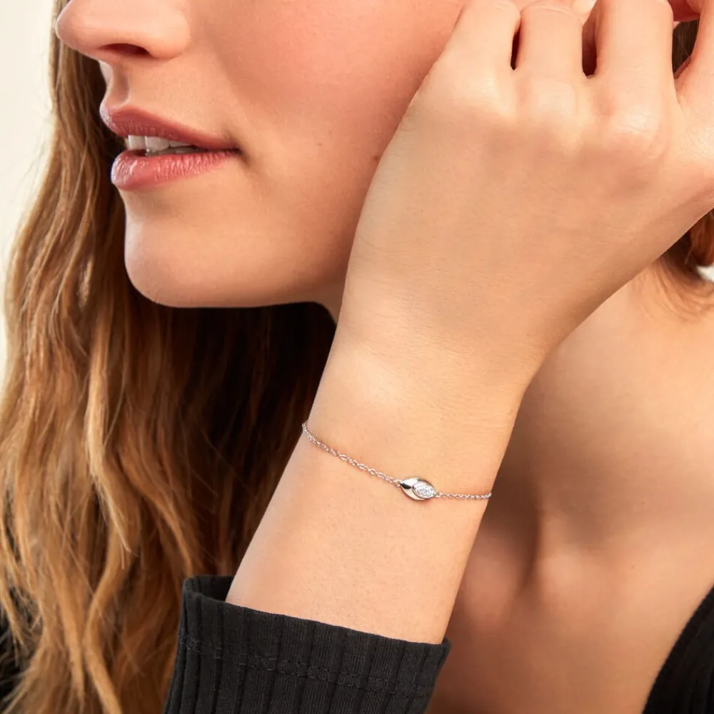Marc Orian Bijoux Zirconium|Bracelets > Bracelet Duchesse De Zirconium argent blanc oxyde