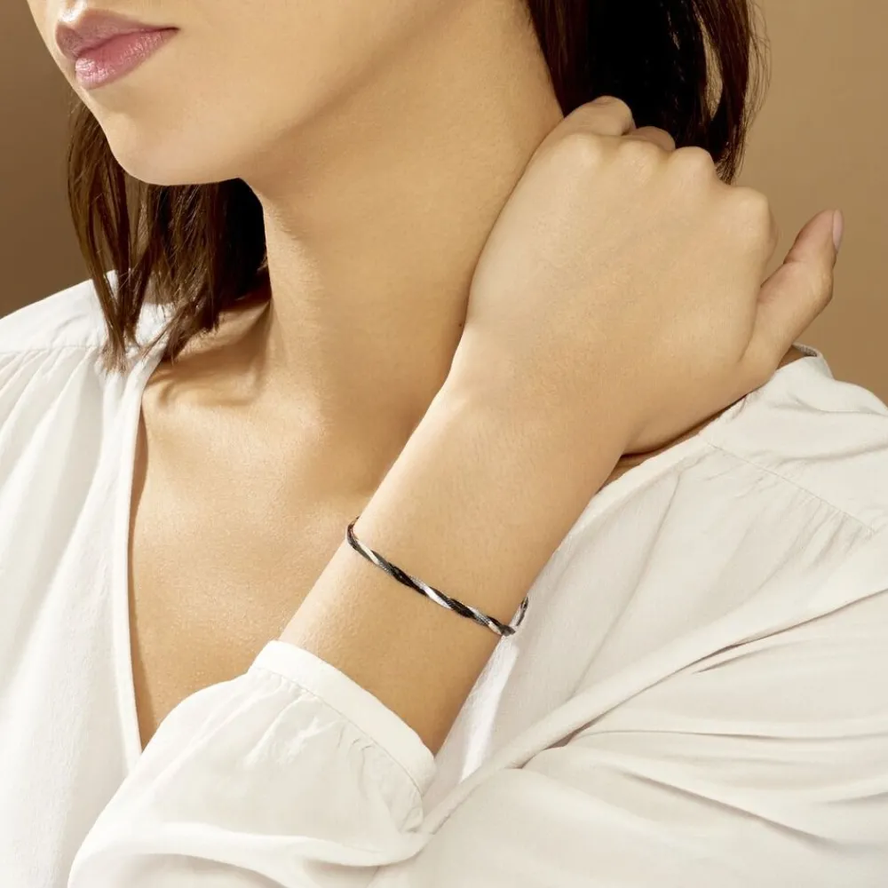 Marc Orian Bracelets|Idées Cadeaux Femme > Bracelet Ehud Argent Bicolore