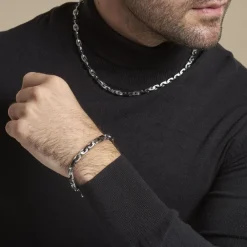 Marc Orian Bracelets Homme|Bracelets Acier Inoxydable > Bracelet Eirik Acier Bicolore