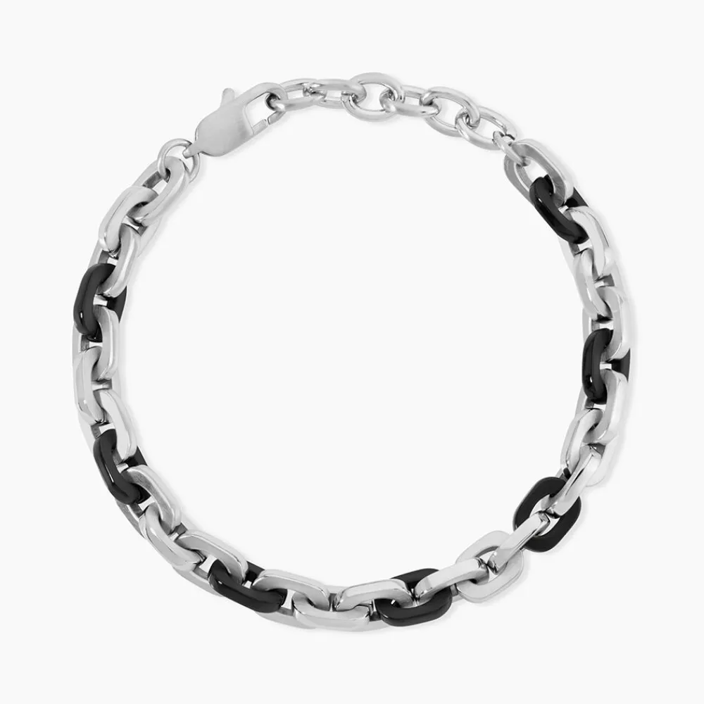 Marc Orian Bracelets Homme|Bracelets Acier Inoxydable > Bracelet Eirik Acier Bicolore