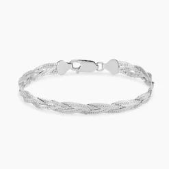 Bracelet Elae Argent Blanc