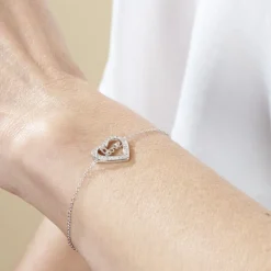Marc Orian Bijoux Zirconium|Bracelets Chaînes > Bracelet Elansa Argent Blanc Oxyde De Zirconium