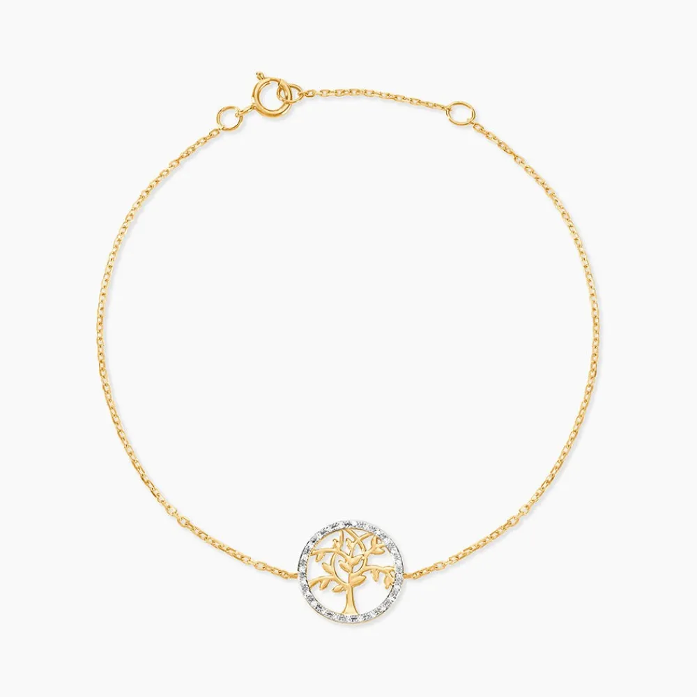 Marc Orian Bracelets Or|Bijoux Arbre De Vie > Bracelet Eleone Or Jaune Diamant