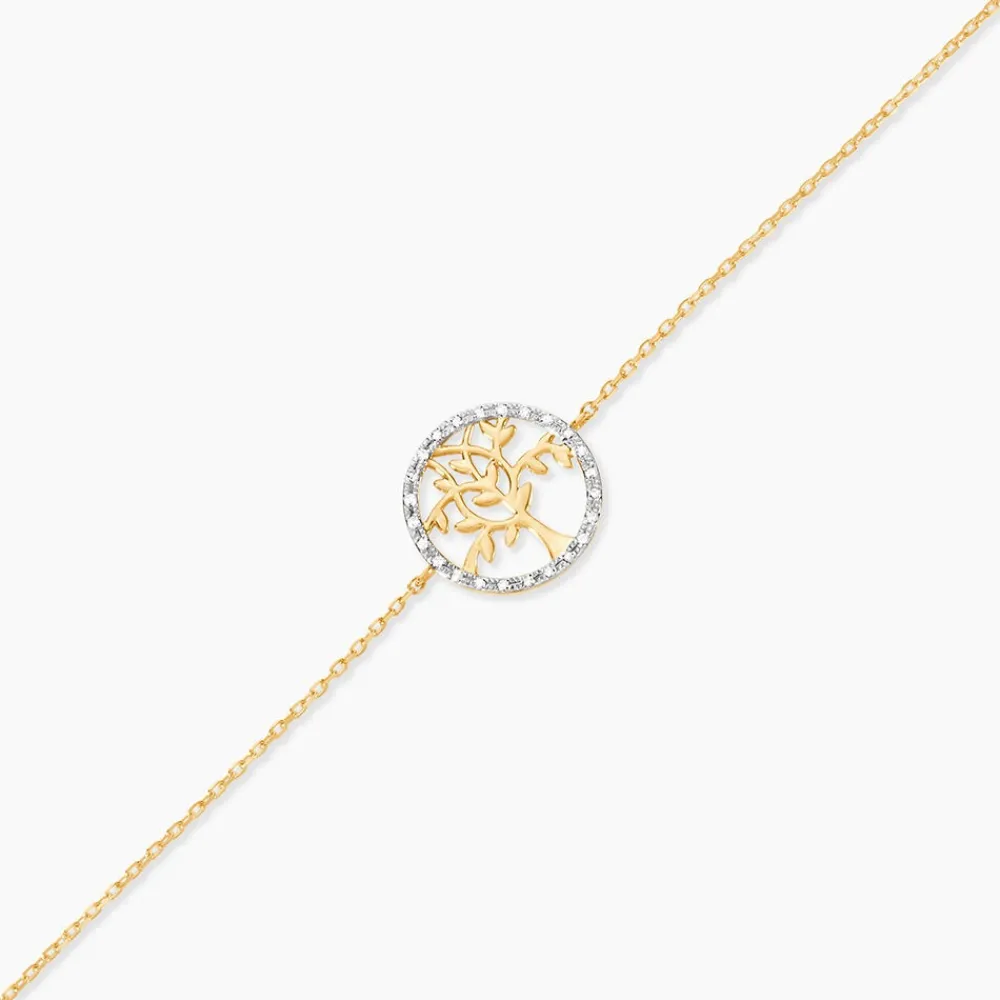 Marc Orian Bracelets Or|Bijoux Arbre De Vie > Bracelet Eleone Or Jaune Diamant