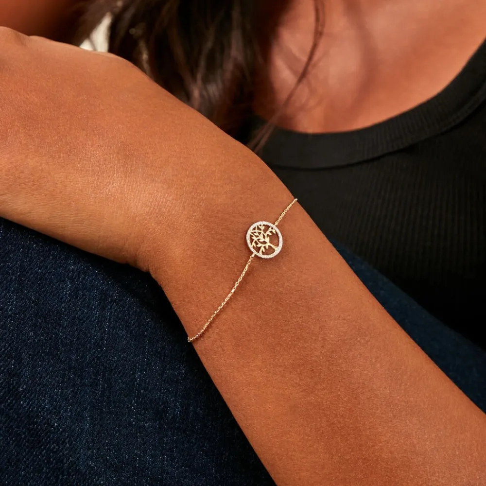 Marc Orian Bracelets Or|Bijoux Arbre De Vie > Bracelet Eleone Or Jaune Diamant