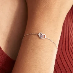 Marc Orian Bracelets Or|Cadeaux Mariage > Bracelet Eliana Or Blanc Amethyste Et Oxyde De Zirconium