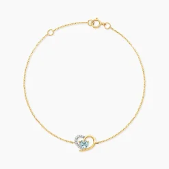 Bracelet Eliana Or Jaune Topaze Oxyde De Zirconium