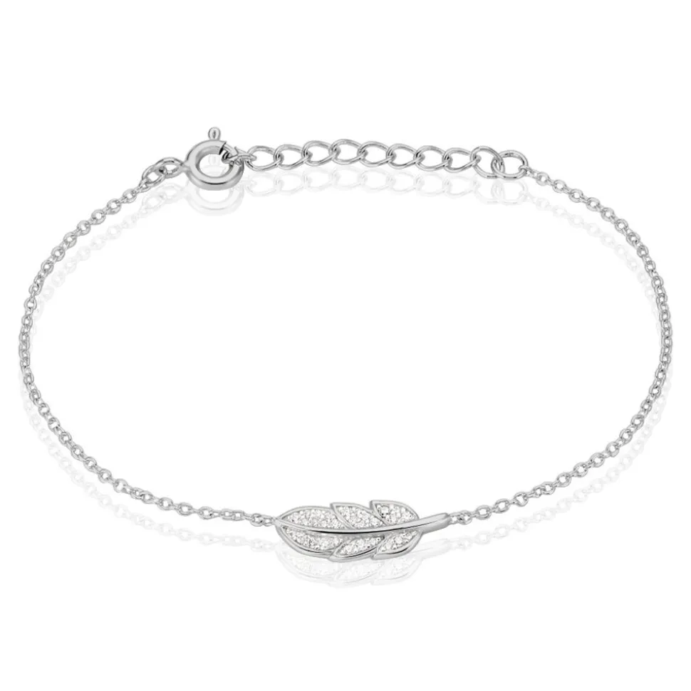 Bracelet Elies Argent Blanc Oxyde De Zirconium