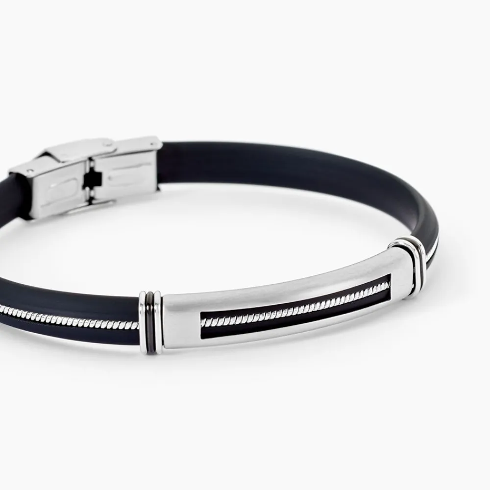 Marc Orian Bracelets Homme|Bracelets Acier Inoxydable > Bracelet Ellis Acier Blanc