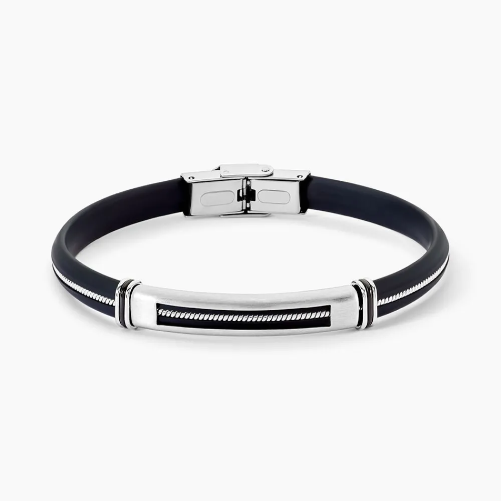 Marc Orian Bracelets Homme|Bracelets Acier Inoxydable > Bracelet Ellis Acier Blanc