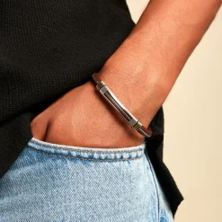 Marc Orian Bracelets Homme|Bracelets Acier Inoxydable > Bracelet Ellis Acier Blanc