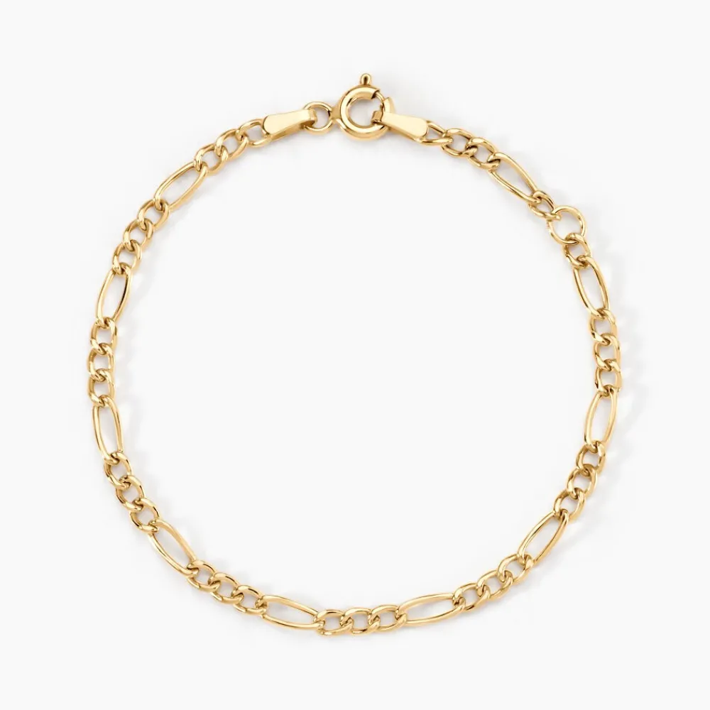 Marc Orian Bracelets Or|Idées Cadeaux Enfant > Bracelet Esma Maille Alternee 1/3 Or Jaune