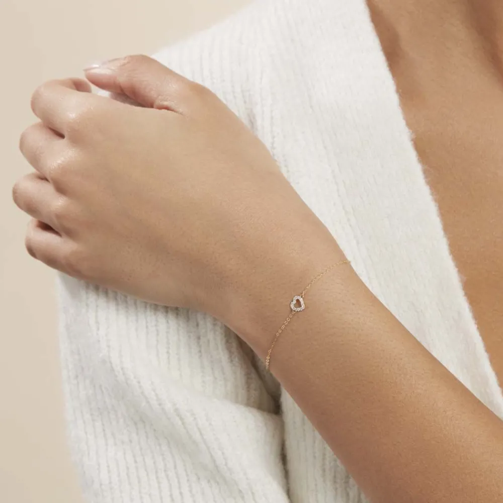 Marc Orian Bracelets Or|Bijoux Zirconium > Bracelet Eufemia Or Jaune Oxyde De Zirconium
