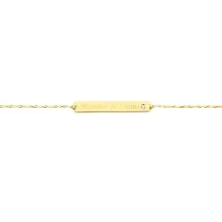 Bracelet Fania Or Jaune Oxydes De Zirconium