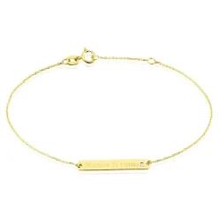 Bracelet Fania Or Jaune Oxydes De Zirconium