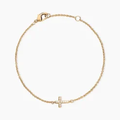 Bracelet Fatos Plaqué Or Jaune Oxyde De Zirconium