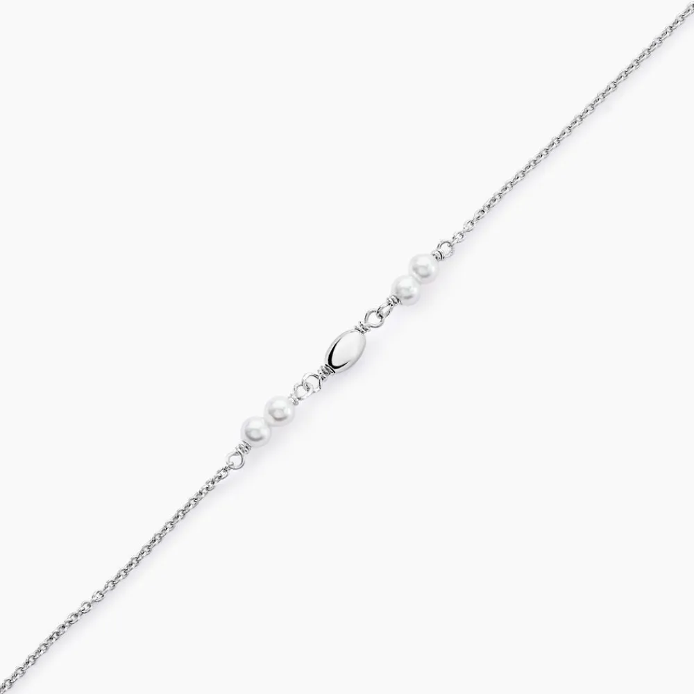 Marc Orian Bracelets|Bijoux Fantaisie > Bracelet Felisia Argent Blanc Cristaux De Swarovski argent blanc cristaux de swarovski blanc
