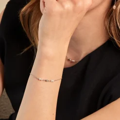 Marc Orian Bracelets|Bijoux Fantaisie > Bracelet Felisia Argent Blanc Cristaux De Swarovski argent blanc cristaux de swarovski blanc