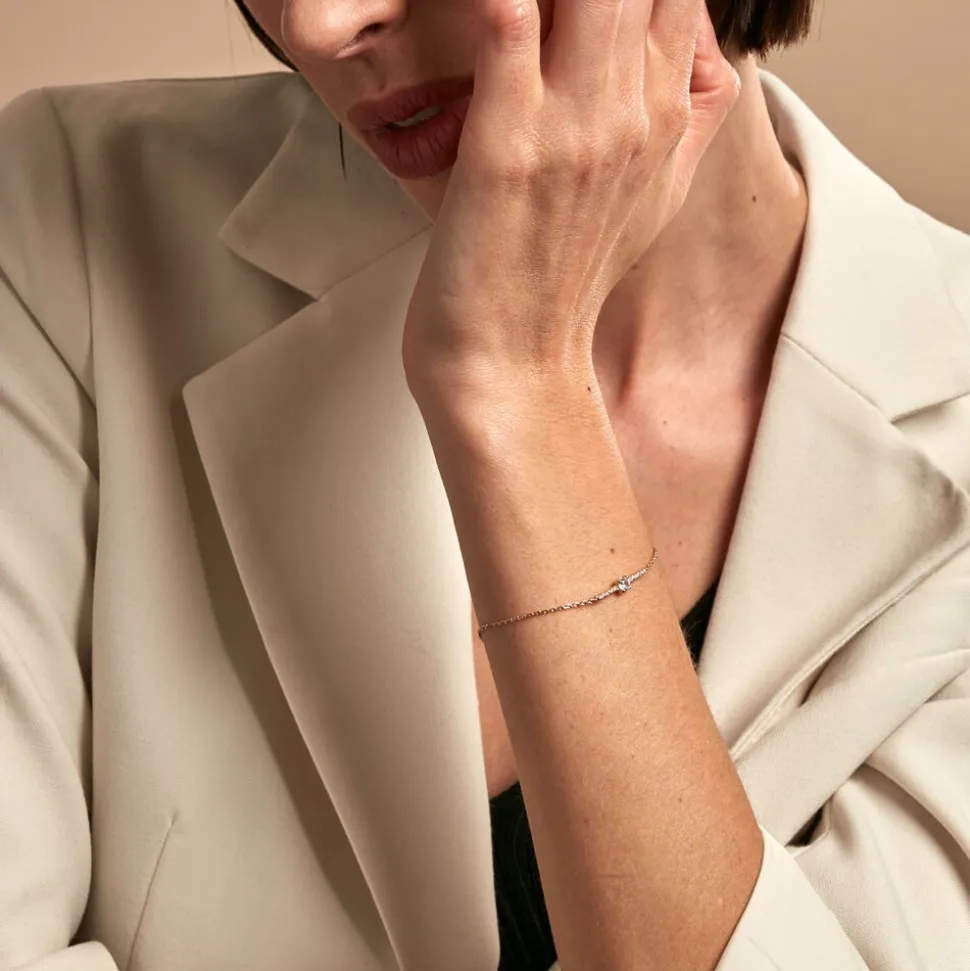Bracelet Fergie Plaqué Or Jaune Oxyde De Zirconium