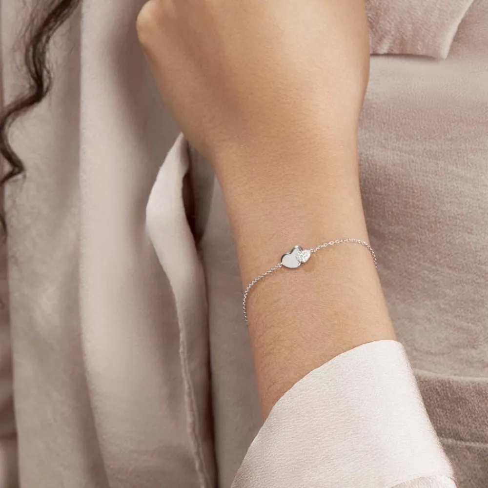 Marc Orian Bijoux Zirconium|Bracelets > Bracelet Flamen Argent Blanc Oxyde De Zirconium