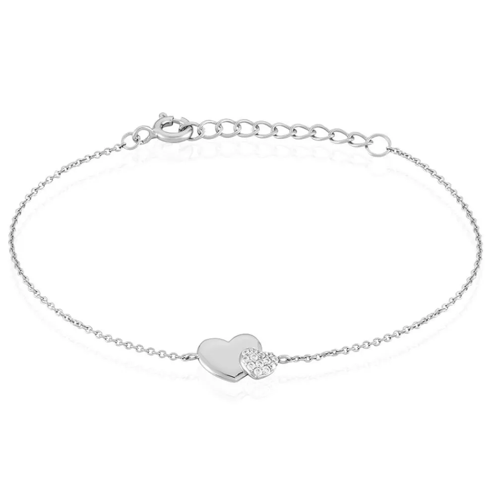 Marc Orian Bijoux Zirconium|Bracelets > Bracelet Flamen Argent Blanc Oxyde De Zirconium