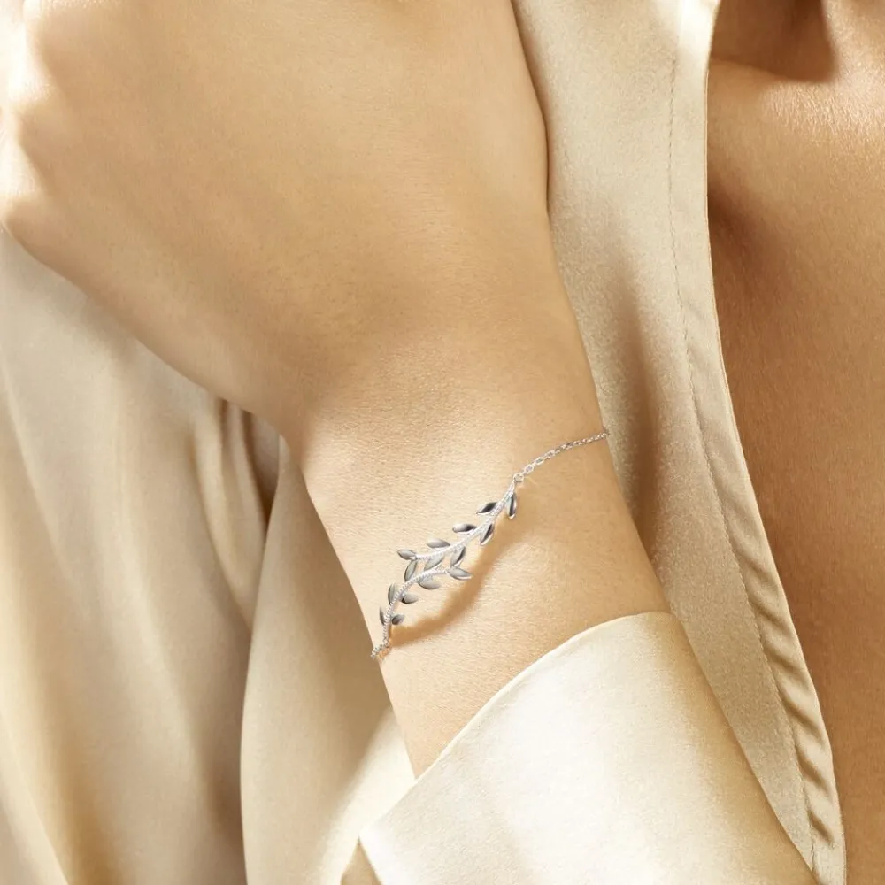 Marc Orian Bracelets|Idées Cadeaux Femme > Bracelet Folia Argent Blanc