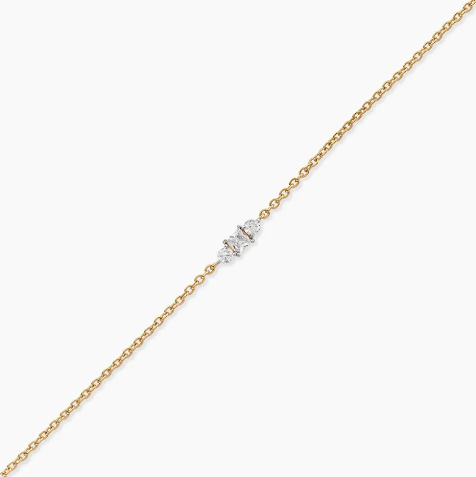 Bracelet Georgia Plaqué Or Jaune Oxyde De Zirconium