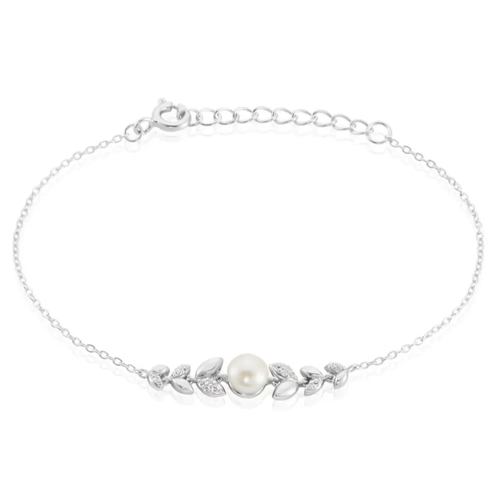 Bracelet Giambattista Argent Blanc Perle De Culture Oxyde De Zirconium