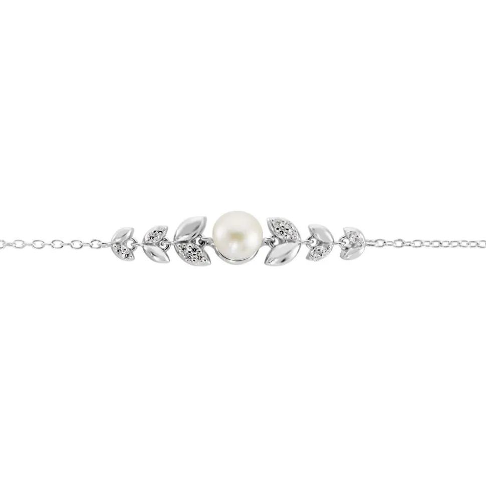 Bracelet Giambattista Argent Blanc Perle De Culture Oxyde De Zirconium