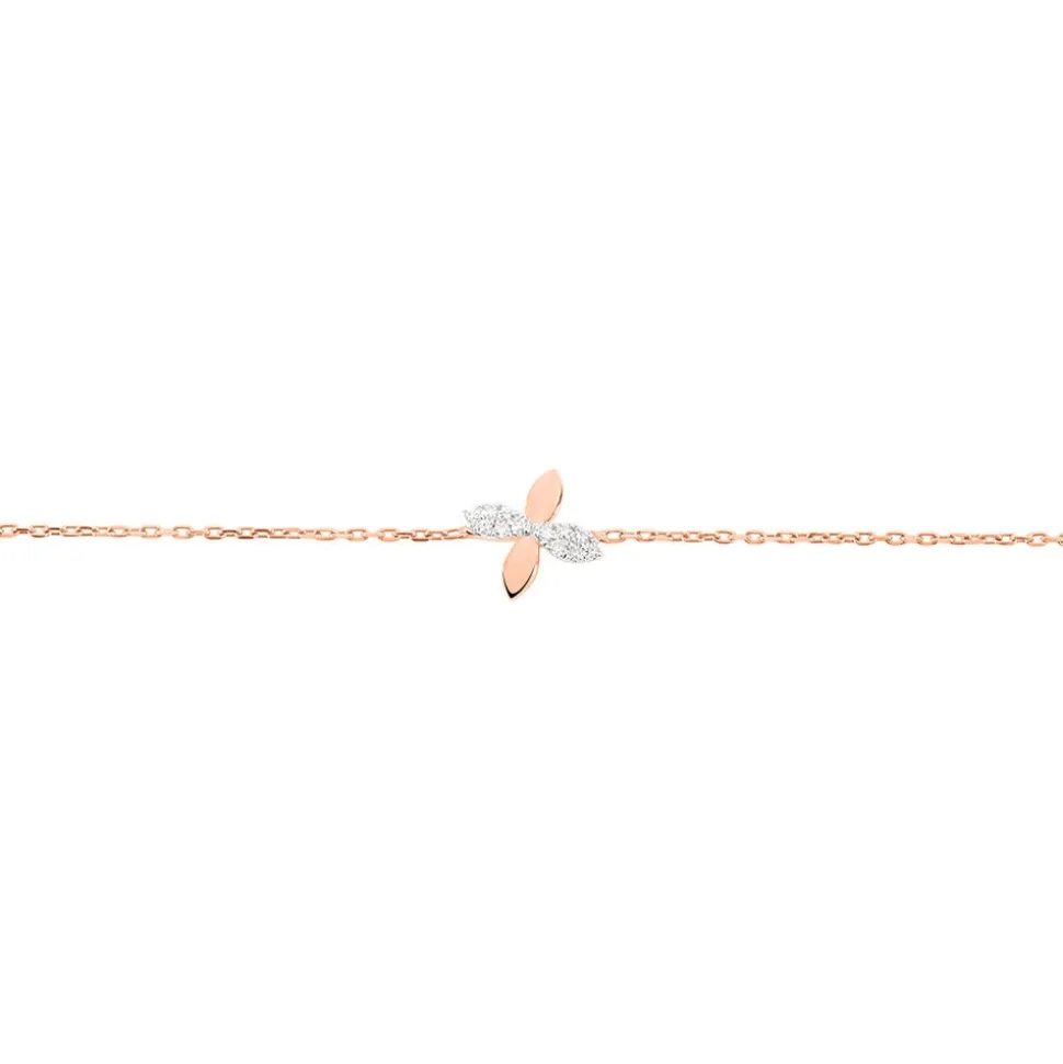 Bracelet Ginila Or Rose Diamant
