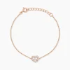 Marc Orian Bijoux Zirconium|Bracelets > Bracelet Gino Argent Rose Oxyde De Zirconium