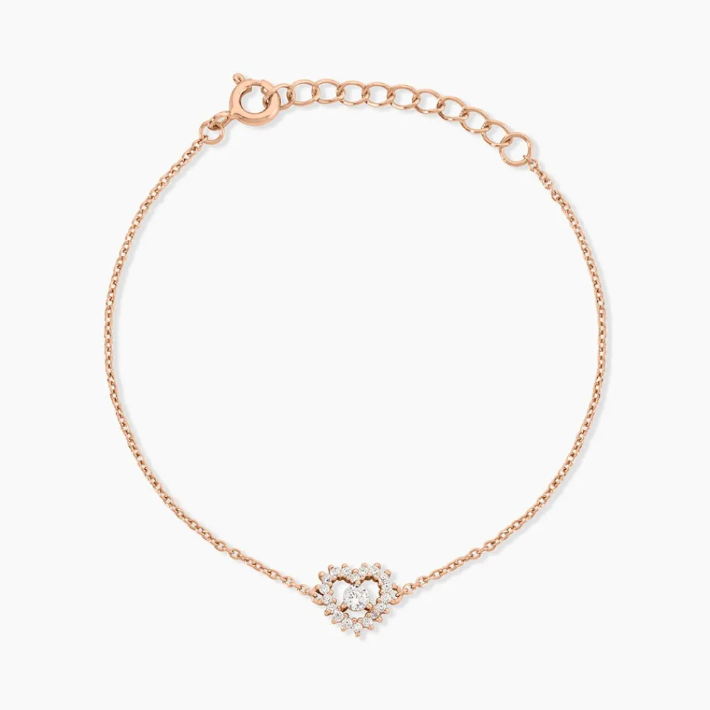 Marc Orian Bijoux Zirconium|Bracelets > Bracelet Gino Argent Rose Oxyde De Zirconium