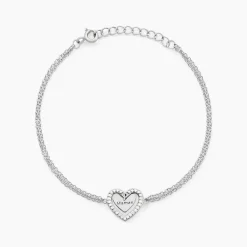 Marc Orian Bijoux Zirconium|Bijoux Argent > Bracelet Gloria Argent Blanc Oxyde De Zirconium