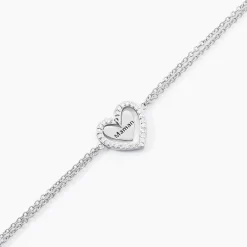 Marc Orian Bijoux Zirconium|Bijoux Argent > Bracelet Gloria Argent Blanc Oxyde De Zirconium