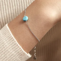 Marc Orian Bracelets|Idées Cadeaux Femme > Bracelet Graziana Argent Blanc Turquoise