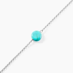 Marc Orian Bracelets|Idées Cadeaux Femme > Bracelet Graziana Argent Blanc Turquoise