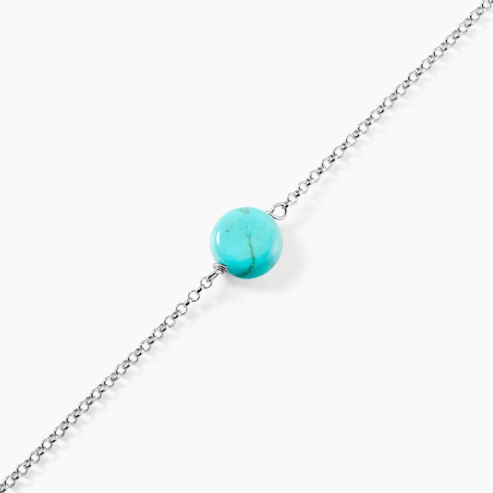 Marc Orian Bracelets|Idées Cadeaux Femme > Bracelet Graziana Argent Blanc Turquoise