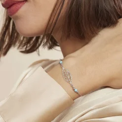 Marc Orian Bracelets|Idées Cadeaux Femme > Bracelet Grethel Argent Blanc Turquoise
