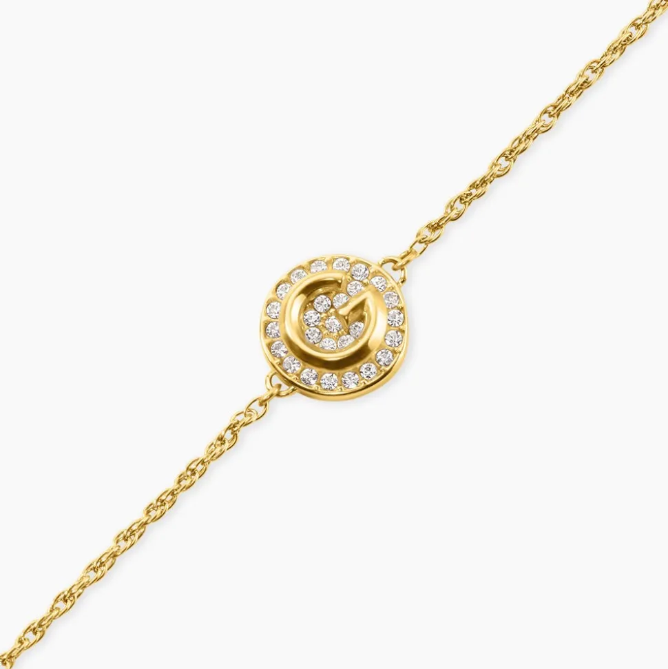 Bracelet Guess G Crystal Acier Jaune Oxyde De Zirconium