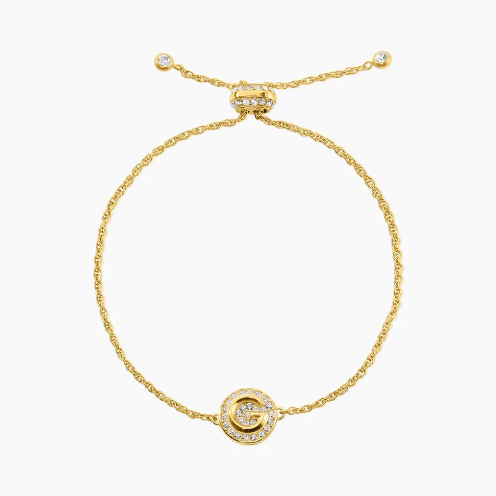 Bracelet Guess G Crystal Acier Jaune Oxyde De Zirconium