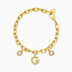 Bracelet Guess G Crystal Acier Jaune Oxyde De Zirconium