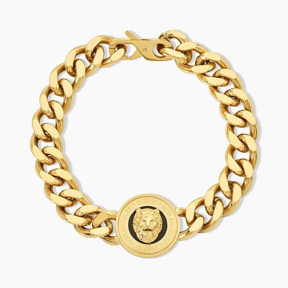 Bracelet Guess Lion King Acier Jaune